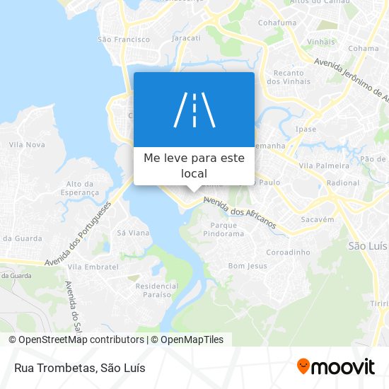 Rua Trombetas mapa