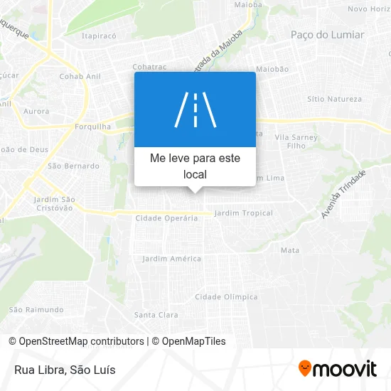 Rua Libra mapa
