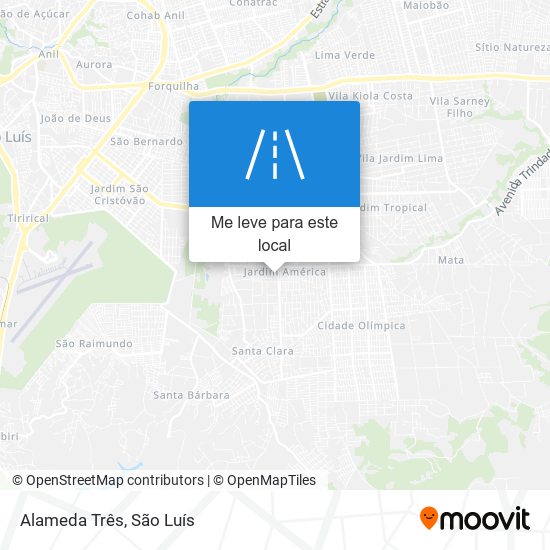 Alameda Três mapa