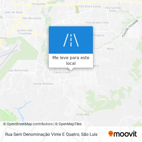 Rua Sem Denominação Vinte E Quatro mapa