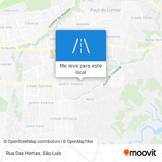 Rua Das Hortas mapa