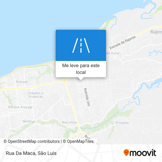 Rua Da Maca mapa