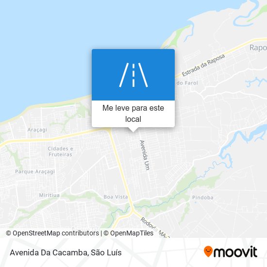 Avenida Da Cacamba mapa