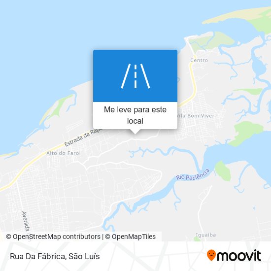 Rua Da Fábrica mapa