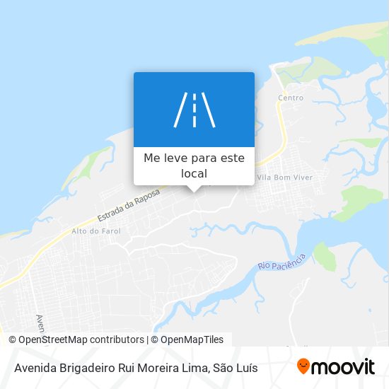 Avenida Brigadeiro Rui Moreira Lima mapa