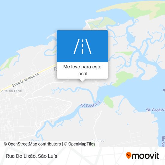Rua Do Lixão mapa