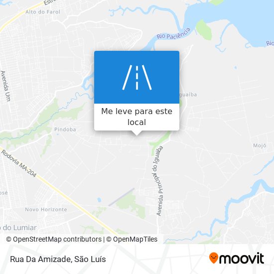 Rua Da Amizade mapa