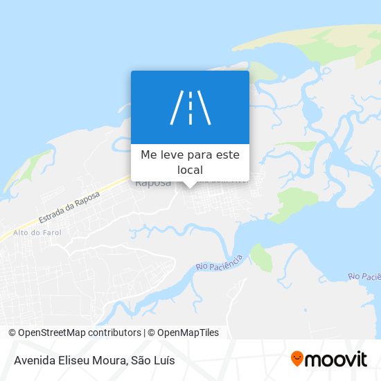 Avenida Eliseu Moura mapa