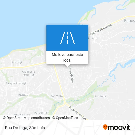 Rua Do Inga mapa