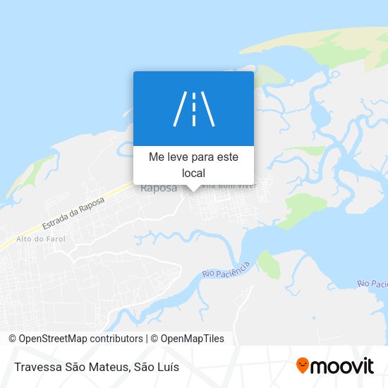 Travessa São Mateus mapa