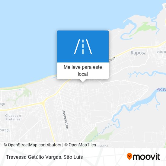 Travessa Getúlio Vargas mapa