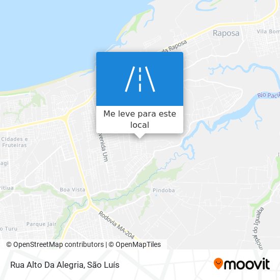 Rua Alto Da Alegria mapa