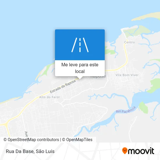 Rua Da Base mapa