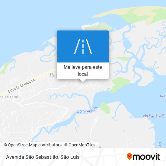 Avenida São Sebastião mapa