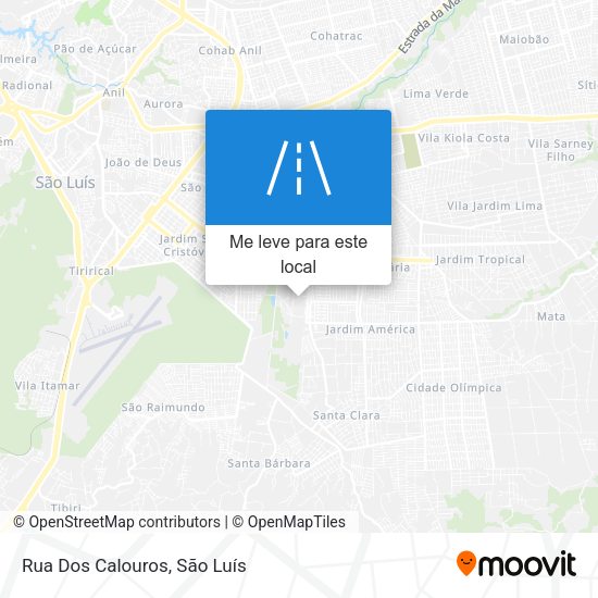 Rua Dos Calouros mapa