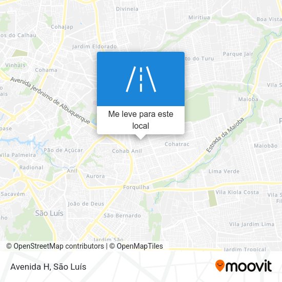 Avenida H mapa