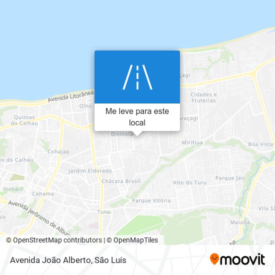 Avenida João Alberto mapa