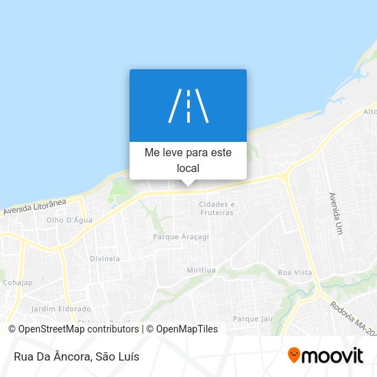 Rua Da Âncora mapa