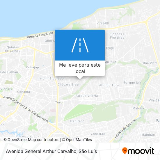 Avenida General Arthur Carvalho mapa