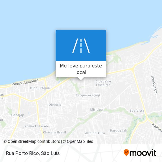 Rua Porto Rico mapa