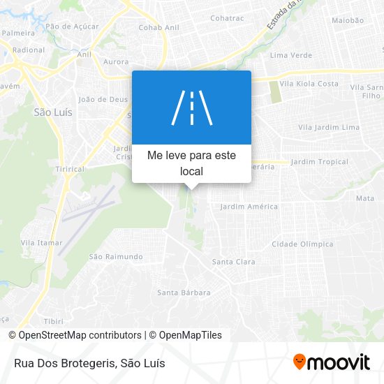 Rua Dos Brotegeris mapa