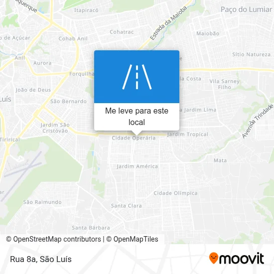 Rua 8a mapa
