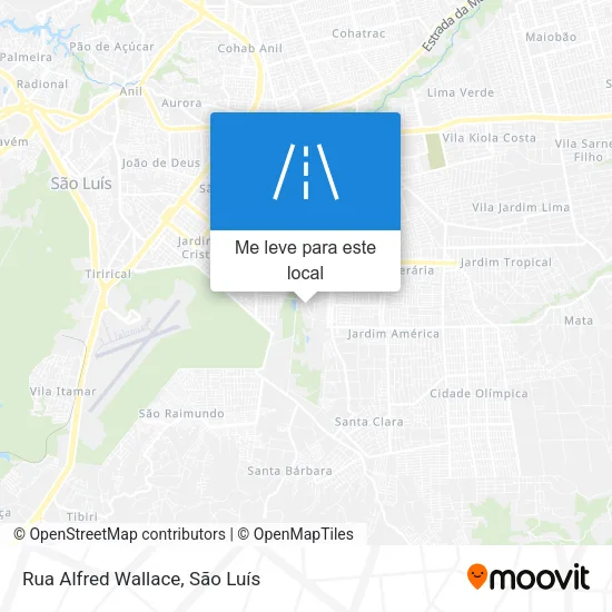 Rua Alfred Wallace mapa