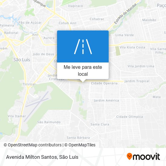 Avenida Milton Santos mapa