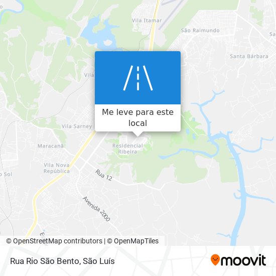 Rua Rio São Bento mapa