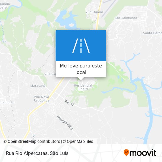 Rua Rio Alpercatas mapa