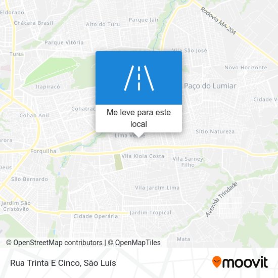 Rua Trinta E Cinco mapa
