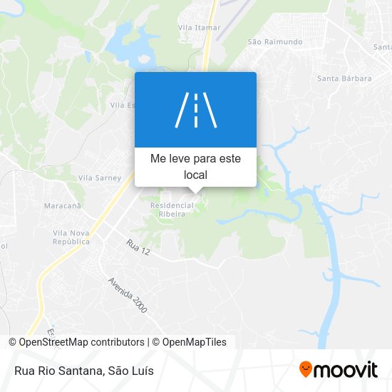 Rua Rio Santana mapa