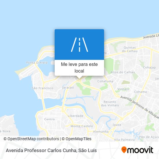 Avenida Professor Carlos Cunha mapa