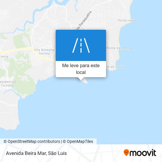 Avenida Beira Mar mapa