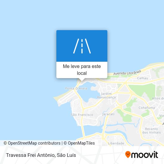 Travessa Frei Antônio mapa
