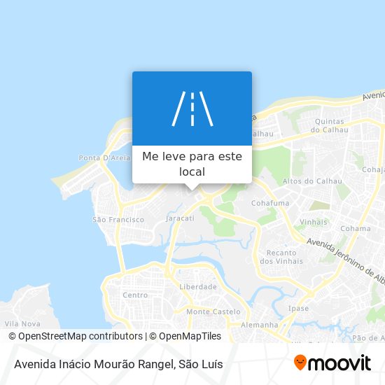 Avenida Inácio Mourão Rangel mapa