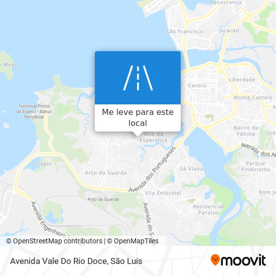 Avenida Vale Do Rio Doce mapa