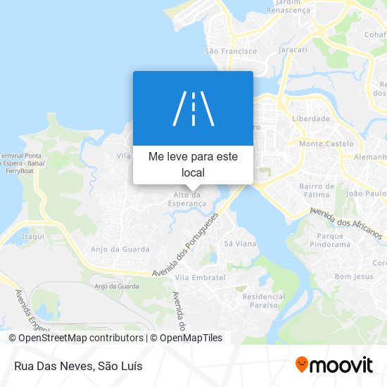 Rua Das Neves mapa