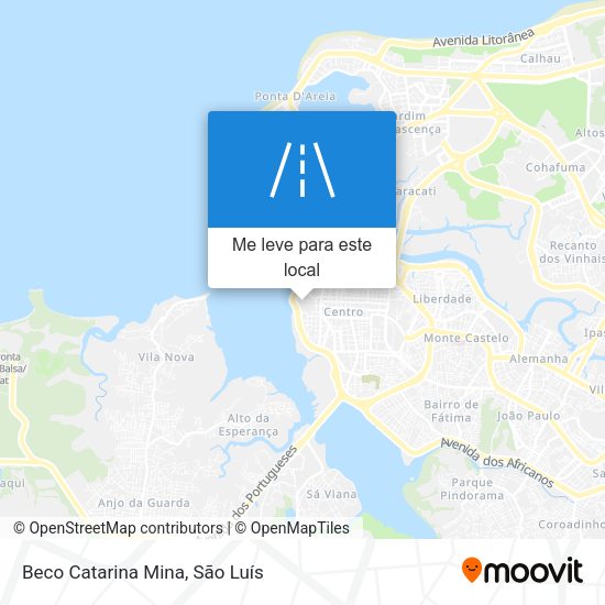 Beco Catarina Mina mapa