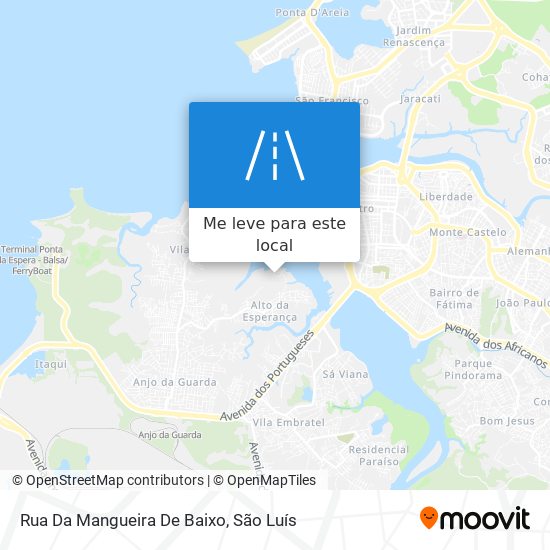 Rua Da Mangueira De Baixo mapa