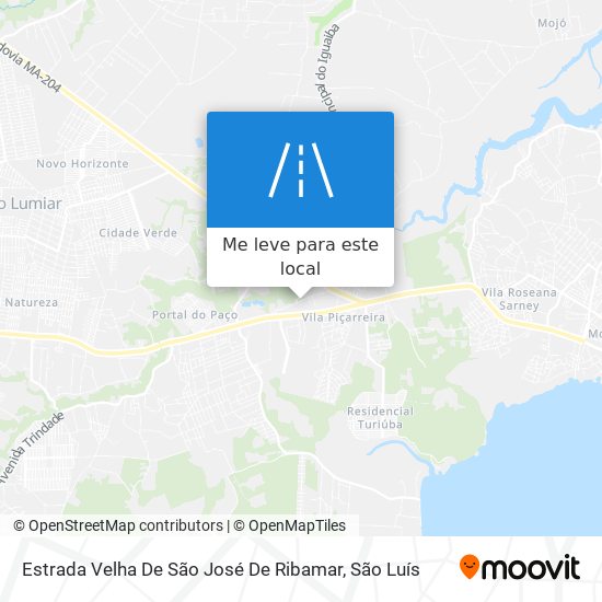 Estrada Velha De São José De Ribamar mapa