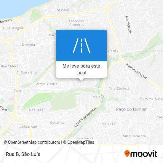 Rua B mapa