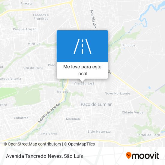 Avenida Tancredo Neves mapa