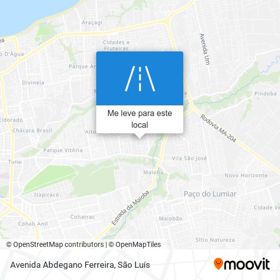 Avenida Abdegano Ferreira mapa