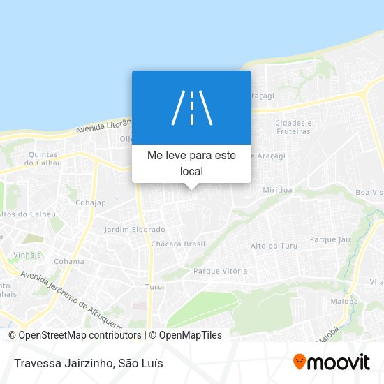 Travessa Jairzinho mapa