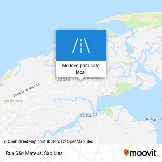 Rua São Mateus mapa