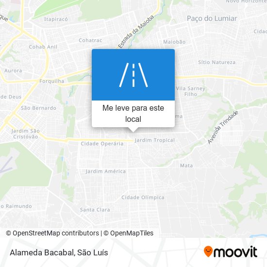 Alameda Bacabal mapa