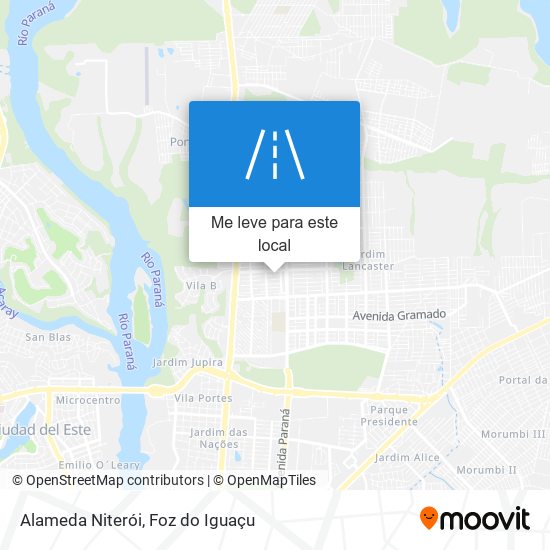 Alameda Niterói mapa