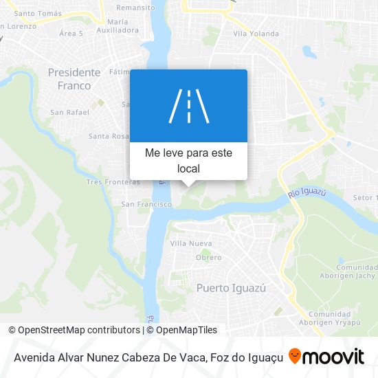 Avenida Alvar Nunez Cabeza De Vaca mapa