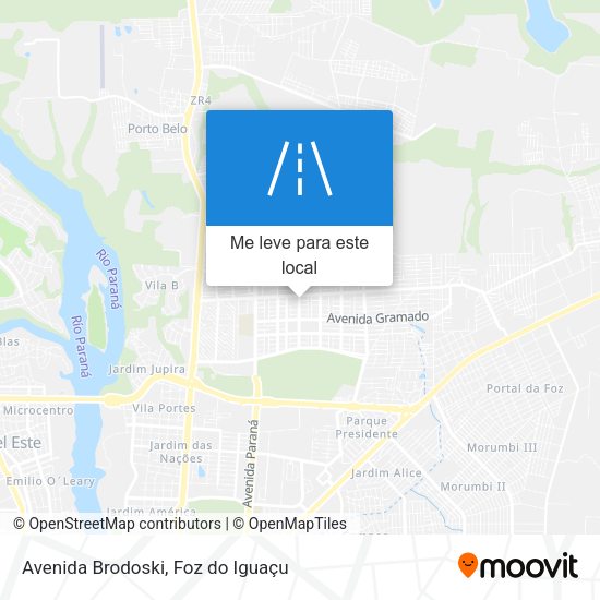 Avenida Brodoski mapa
